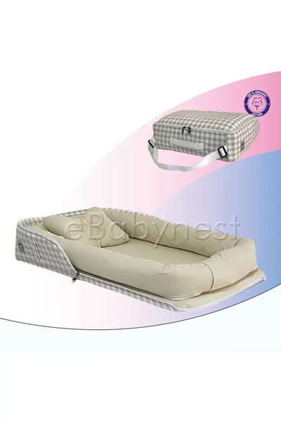 Nest con borsa in visone della serie a quadri