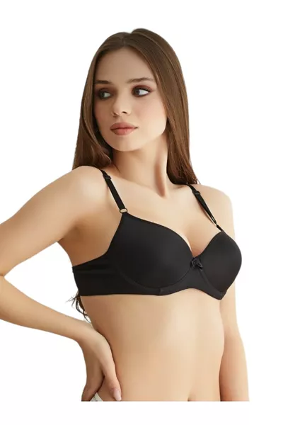 Дамски ежедневен сутиен с твърда чашка и подплата от микро плат