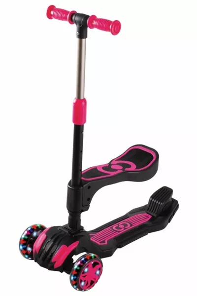 عجلات كول مصابيح LED مقعد وردي أزرق للجنسين - 