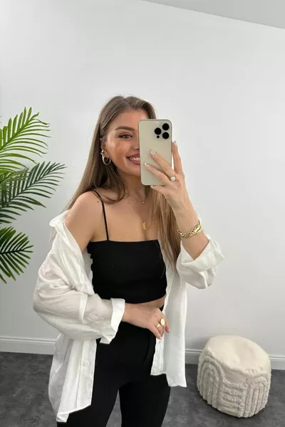 Camicia Basic Lussuosa e Comoda Bianco