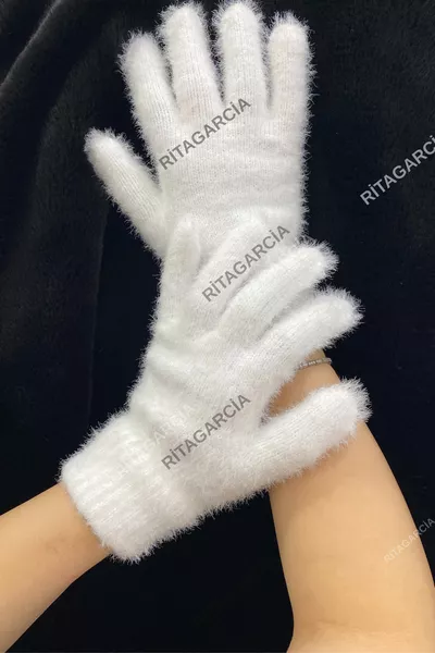 Дълги плюшени ръкавици