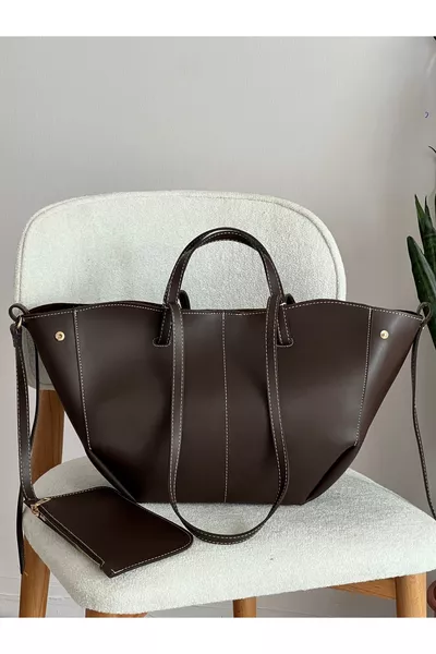 Brown Women's Pollen Hand and Shoulder Bag