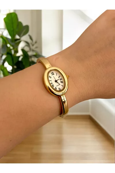 Orologio da Donna Semplice con Cinturino a Bracciale Senza Pietre 