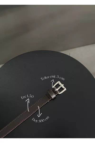 Bitter Coffee Silver Buckle Belt Width 1. cm Length  cm