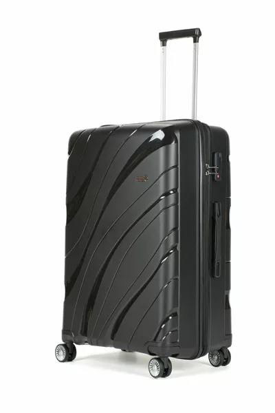 Siyah Polipropilen Büyük Boy Valiz 