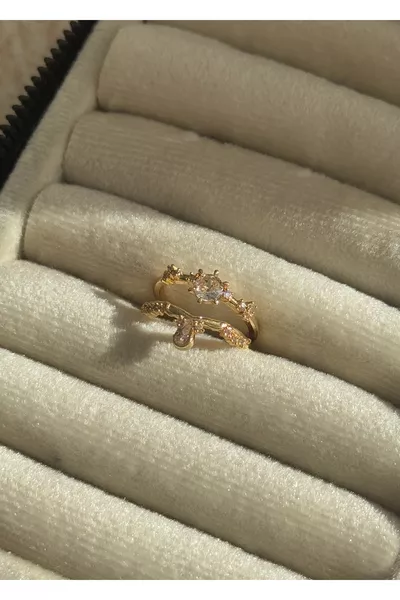 Gold Color Adjustable Amma Ring