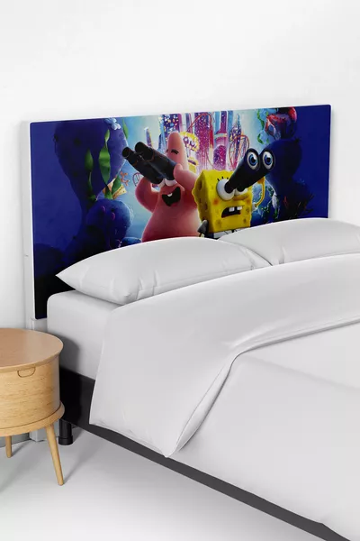 Balerin Siyah Saçlı Kız Desen Yatak Baza Başlık Kılıfı 