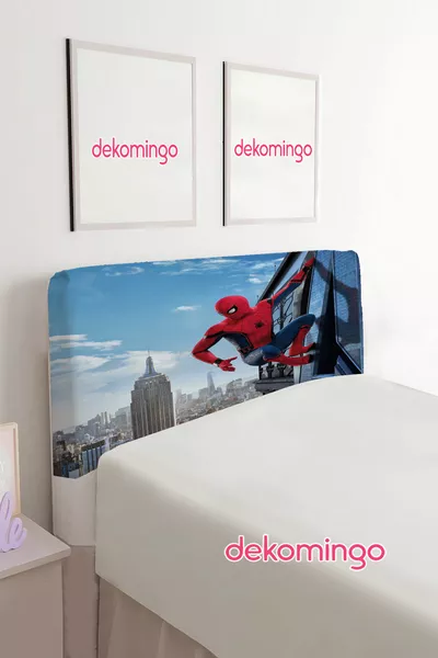 SPIDERMAN GEBOOGD BOUWSTENEN HOES VOOR HOESLAKEN (EENPERSOONS)