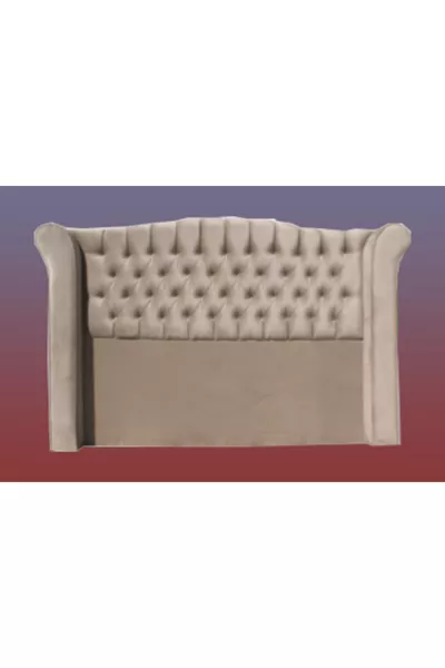 Testata Alc Grand piuma di cavallo marrone chiaro trapuntata singola