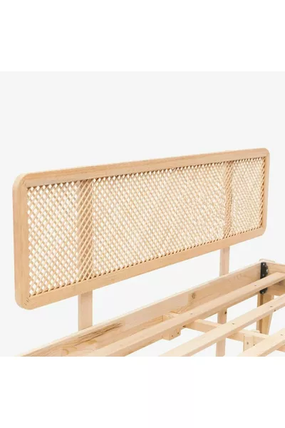 Natural Wood Bed Headboard, Hazeran Style Bed Headboard, Bed Frame Headboard Cm
