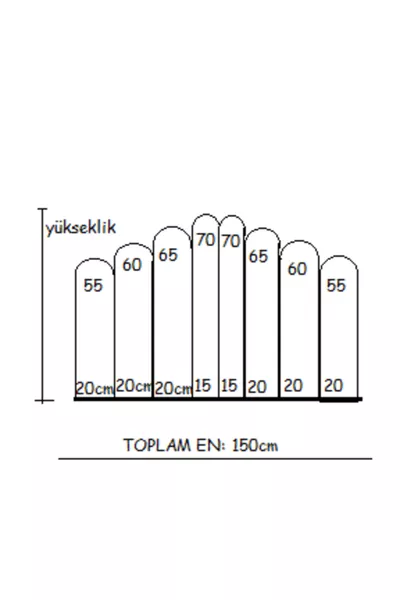 BED / BASE CM SIZE - 8 PANELS