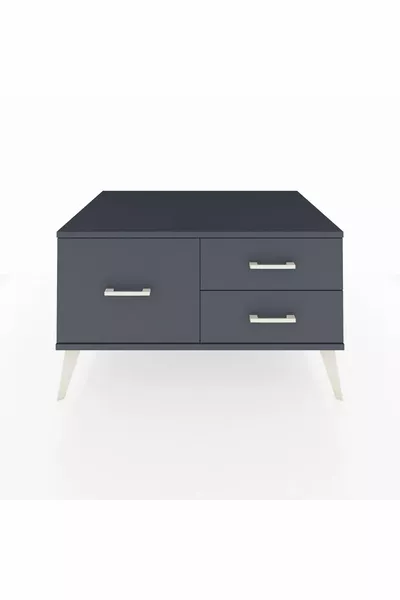 خزانة كرونوس 3 أدراج أنثراسيت-أنثراسيت