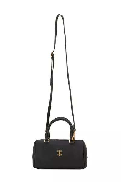 Siyah Print Kadın Omuz Çantası 