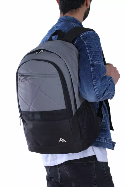 Byhakan  Borsa Unisex per Scuola e Viaggio Fumé