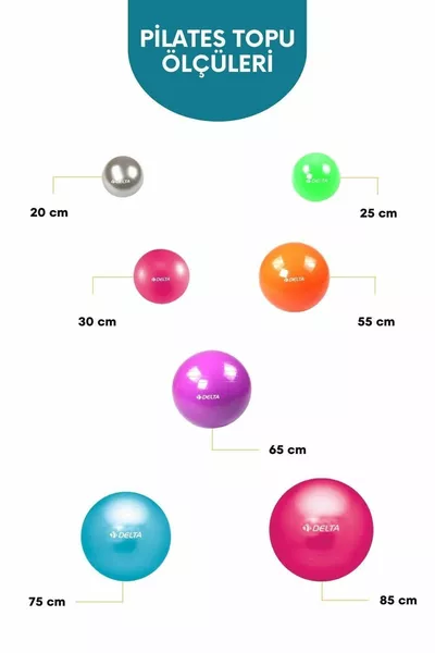 Cm Deluxe Cm - Blue Pilates Ball Suitable for Those in the Cm Size Range (NO PUMP)