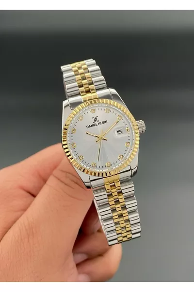 Damenarmbanduhr Edelstahlarmband 3 ATM wasserdicht Gold Silber Farbe