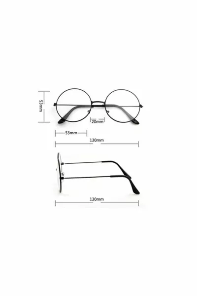Unisex Zwarte Harry Potter Retro Metalen Bril met Transparante Lenzen en Anti-Blauwlicht