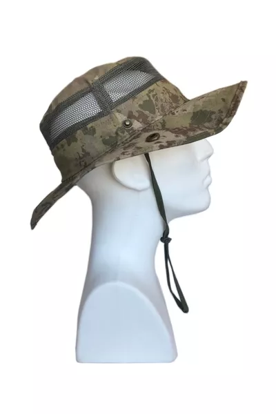 Camouflage Pattern Summer Foldable Safari Fedora Hat
