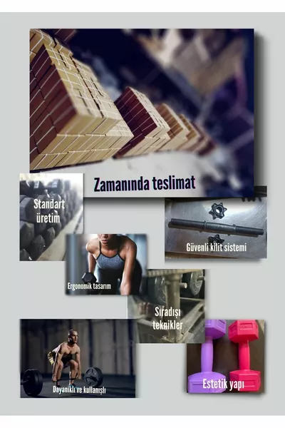 مجموعة دمبلز سوداء 2 كغ