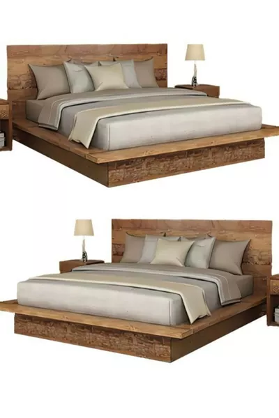 Bruin Houten Bed