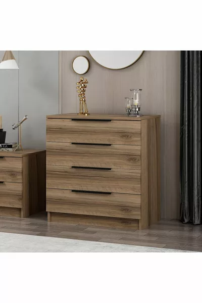 -kale Plus Dresser 4 Drawers-Gilded