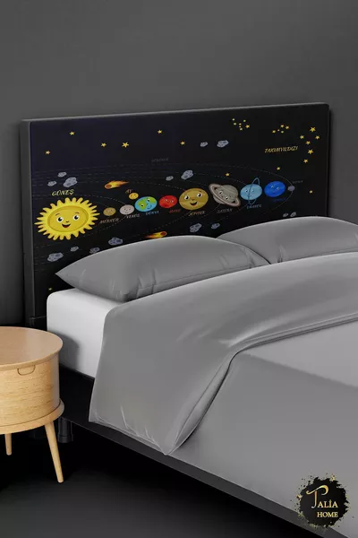 غطاء رأس سرير بنمط الكواكب التعليمية
