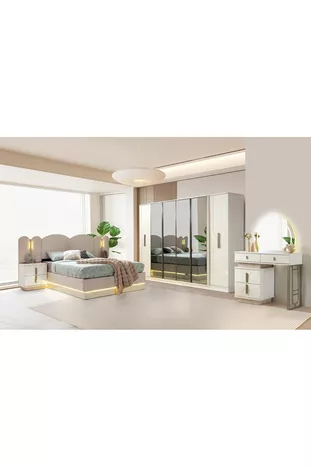 Ensemble de chambre à coucher Milano en MDF