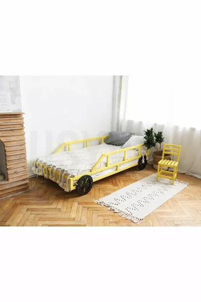 سرير مونتيسوري خشبي - سرير خشبي صلب - سرير أطفال ورضع مونتيسوري