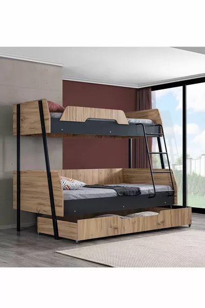 سرير طابقين، سرير واسع للأطفال من ألبا، سم - سم