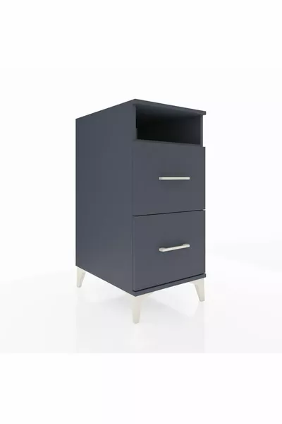 خزانة كرونوس بطابق واحد ودرجين، أنثراسيت-أنثراسيت