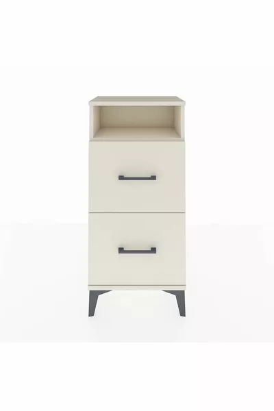 Arges Komodin Tek Raflı 2 Çekmeceli  Aytaşı-Aytaşı