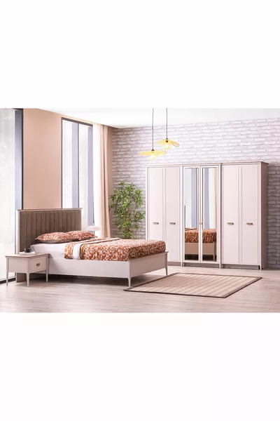 Muğla Bazalı Bed Frame Bedroom Set