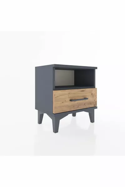 أرجس كومودين، رف واحد، درج واحد، أنثراسيت-صنوبر