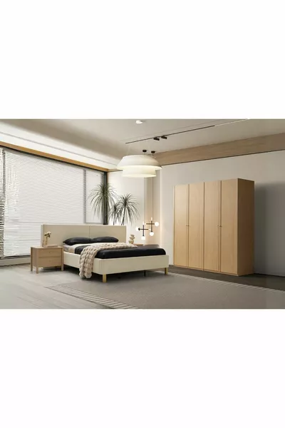 Folt Brown 4 Kapılı Yatak Odası Takımı