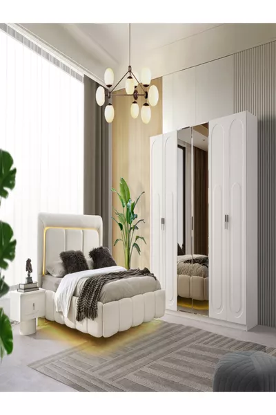 طقم غرفة نوم MDF نسيم