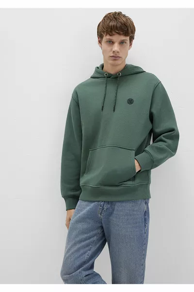 -Fw Hooded Sweatshirt Deep Forest Green Men’s Sweatshirt