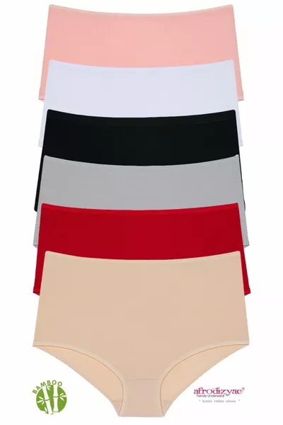 Висока талия 6-ка Бамбукова бикина (ЕКСТРА ЕЛАСТИЧНА И МЕКА)