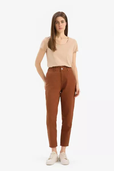 Baggy Gabardine % Cotton Pants wn