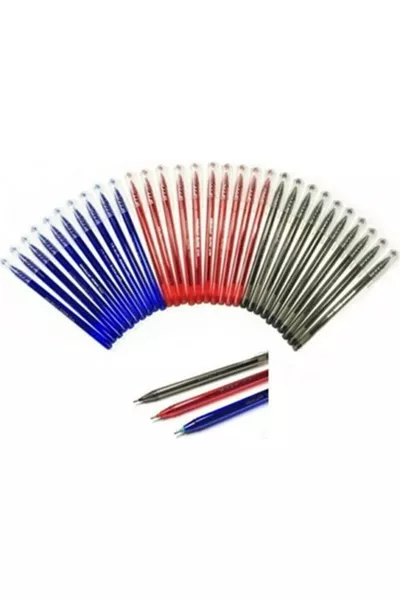 Набор из  шариковых ручек для офиса - синие, красные, черные, толщина пера 1, мм, Kar