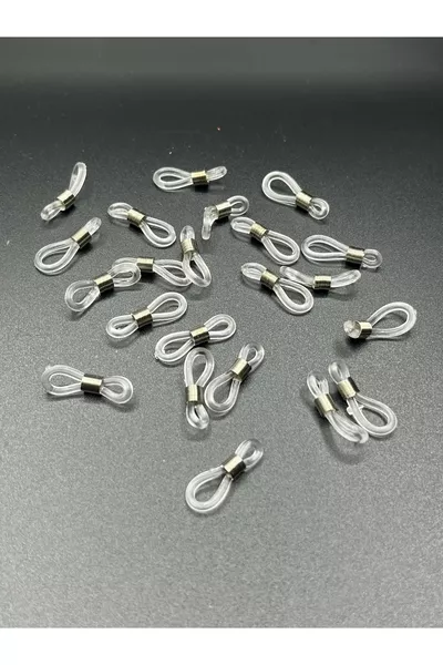  stuks Brilaccessoire-brilkoordclip, Brilketting-brilkoord elastiek Transparant