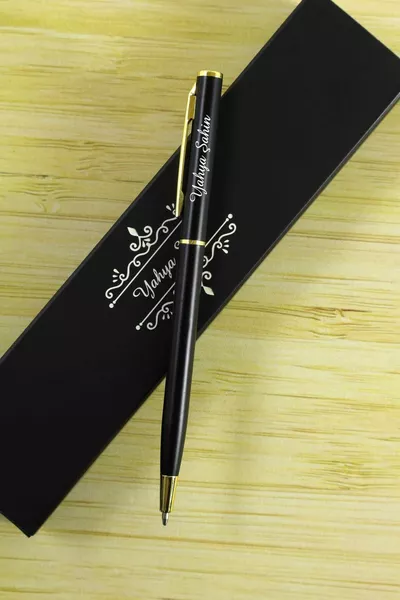 Именная ручка с металлическим корпусом, подарочная коробка