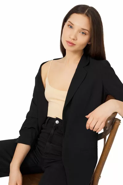 Ten Adjustable Thin-Strap Laser-Cut Women's Crop Bustier