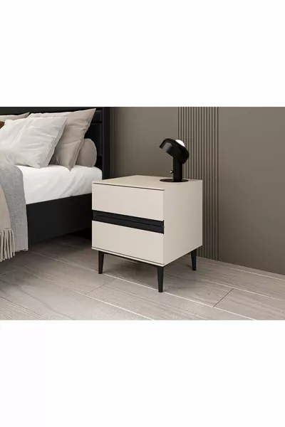 Star Bedside Table 2C Soft - Sandstone