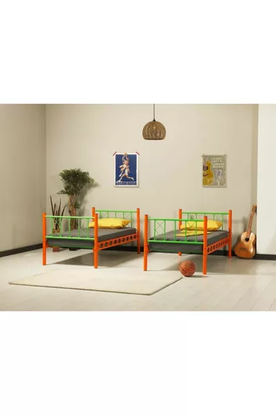 Молодёжная детская кровать-чердак Carme из металла, см