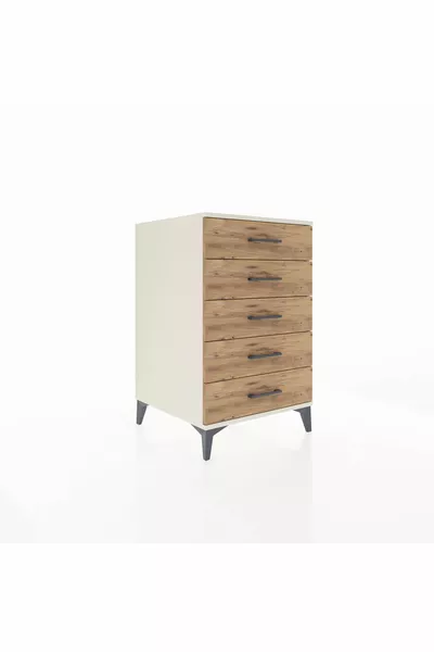 Kronos Komodin 5 Çekmeceli  Aytaşı-Çam