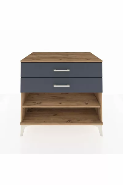 خزانة كرونوس بدرجين ورف واحد صنوبر-أنترسيت