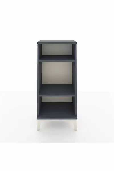 أرجس كومودين بدرجين مع رفوف، أنثراسيت-أنثراسيت