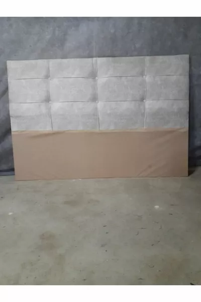 База изголовья кровати X Квадратная стеганая кремовая