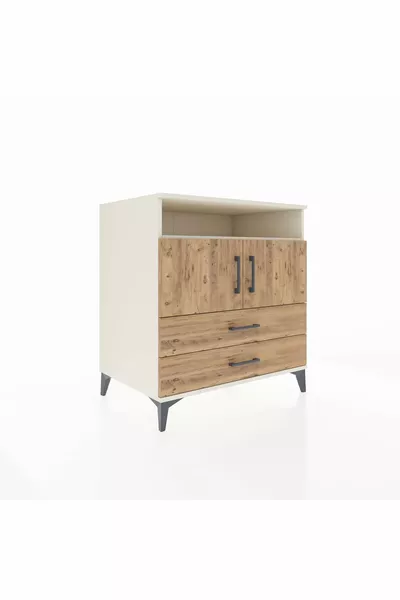 Шкаф Kronos с 3 рафта, 2 чекмеджета и 2 врати, Ахат-Бор