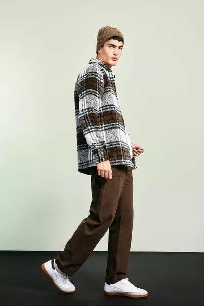 Рубашка-пиджак с классическим кроем, поло с клетчатым узором WN